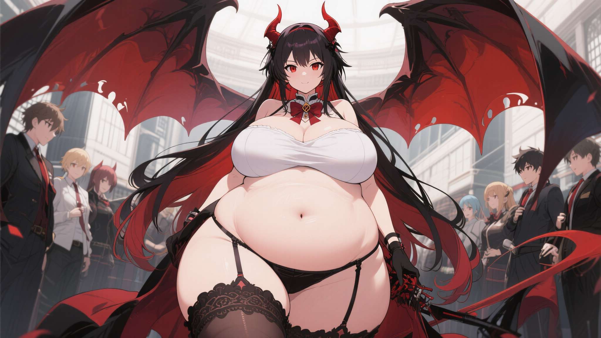 《恶魔高校D×D》的主角朱乃·姬岛曾被粉丝戏称为"物理不可能存在的体型"，而这个